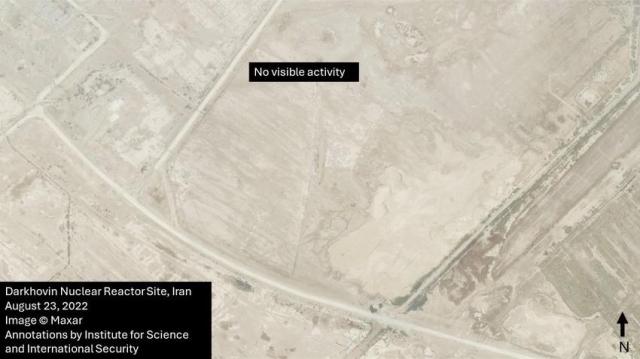 2022년 8월 촬영된 다르코빈 원전 부지 사진과학국제안보연구소ISIS 연합뉴스