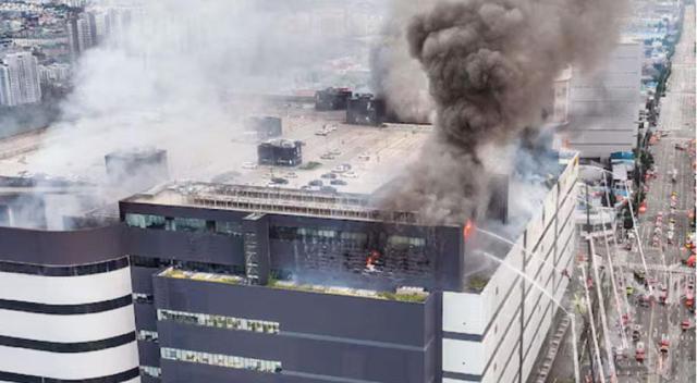 Residents near Coupang warehouse ordered to evacuate as blaze continues
