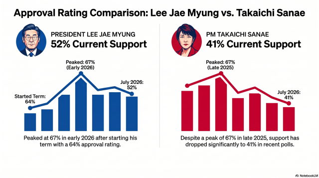 Reality check for Koreas Lee and Japans Takaichi as their honeymoons end