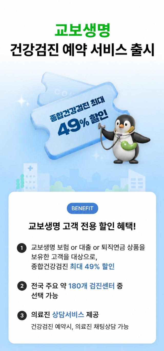 교보생명이 고객의 건강 관리를 지원하기 위해 통합 애플리케이션앱에 건강검진 예약 서비스를 도입했다 사진교보생명