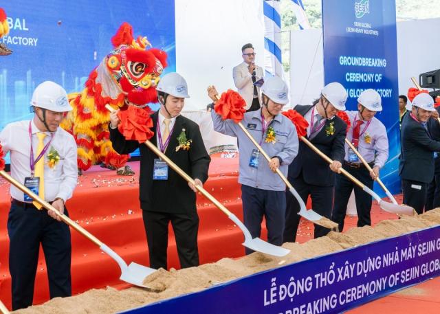 Khởi công cơ sở sản xuất của Sejin Heavy Industries tại Việt Nam

Ảnh do Công nghiệp nặng Sejin cung cấp