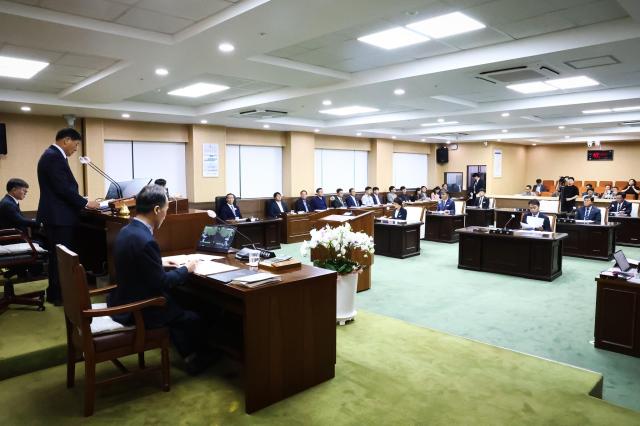 양군의회 제320회 임시회 개회사진청양군의회