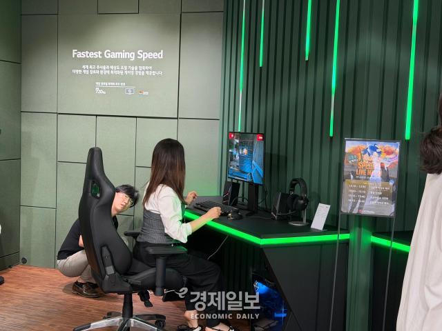 K-디스플레이 2026에 마련된 LG디스플레이 부스 모습 사진정보운 기자