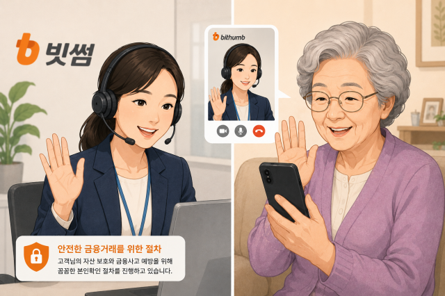빗썸 초고령층 대상 영상통화 확인 도입… 금융취약계층 보호 앞장
