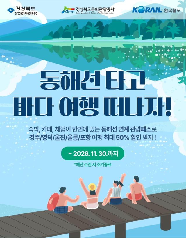 동해선 연계 관광패스 사업 홍보 포스터 사진경상북도