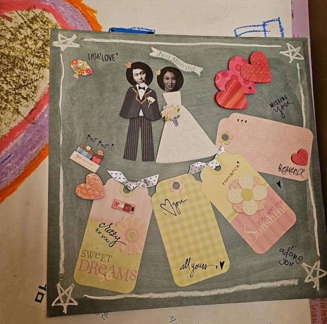 A screenshot of a handmade poster created by the couples three children shared by Roh Soh-yeong on Instagram on Nov 6 2025 Courtesy of Roh Soh-yeong