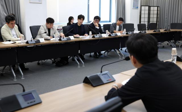 27일 서울 종로구 국립현대미술관 서울관에서 K-축구 혁신위원회 4차 회의가 진행되고 있다 사진문화체육관광부