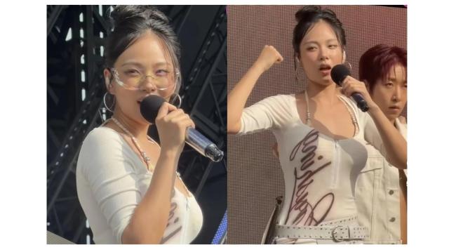 워터밤 서울 2026 무대에 오른 가수 비비 사진소셜미디어