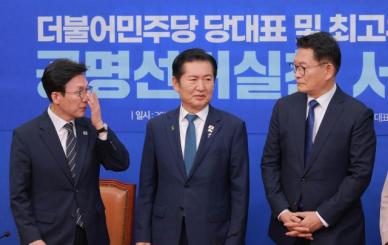 與 당권주자들 중원 당심 공략…신천지 의혹 공방