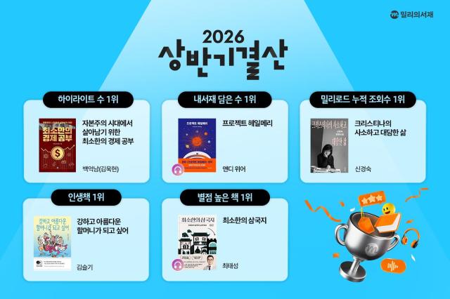 KT 밀리의서재가 공개한 회원 이용 데이터 분석 2026 상반기 독서 결산이미지 사진KT 밀리의서재
