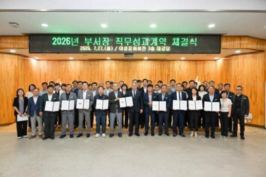 부여군, 41개 부서 성과목표 109개 확정