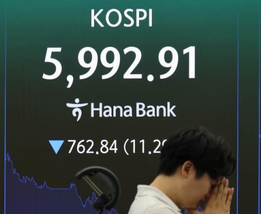 검은 화요일…중국 반도체 쇼크에 코스피 10% 폭락