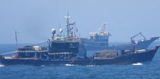 Illegal Chinese fishing boat seizures drop to five-year low in first half