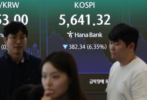 [포토] 코스피, 장중 6천선 아래로
