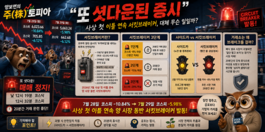 [양보연의 주(株)토피아] "또 셧다운된 증시"…사상 첫 이틀 연속 서킷브레이커, 대체 무슨 일일까?