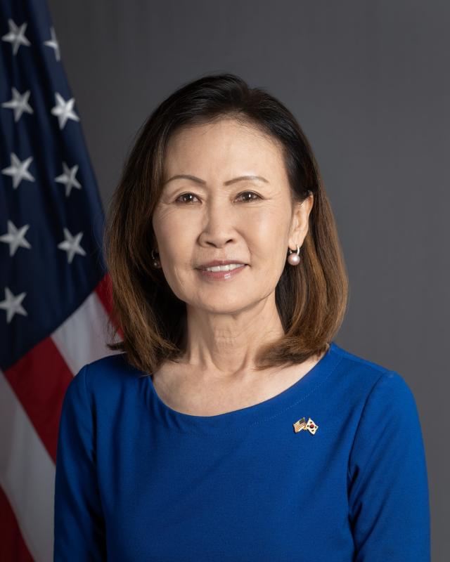 This profile image shows HE Michelle Steel the United States Ambassador to the Republic of Korea Courtesy of the United States Embassy in the Republic of Korea