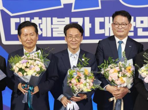 與 순회경선 D-1 막판 차별화…김민석 정책·정청래 개혁·송영길 적통
