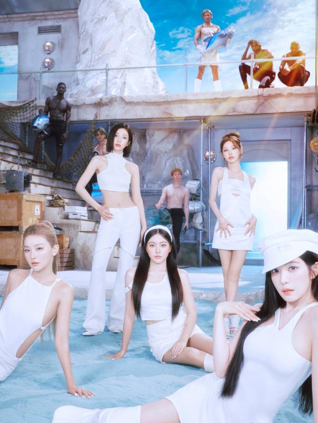 Members of South Korean girl group Red Velvet pose for a concept photo for their new summer EP Velvet Summer in this image provided by SM Entertainment on July 31 2026 The five-member groups mini album led by the title track Surfin Boy will be released on Aug 3 Courtesy of SM Entertainment 