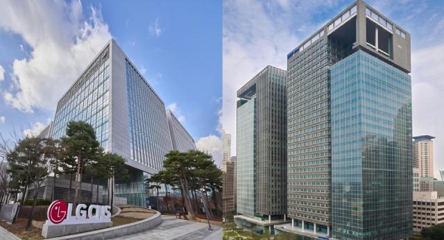 LG CNSとSamsung SDSの本社写真
