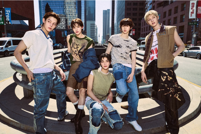 This photo provided by BIGHIT Music show the group photo of K-pop boy group Cortis