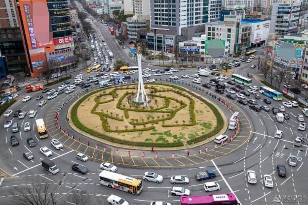 울산 공업탑로터리 사진울산시