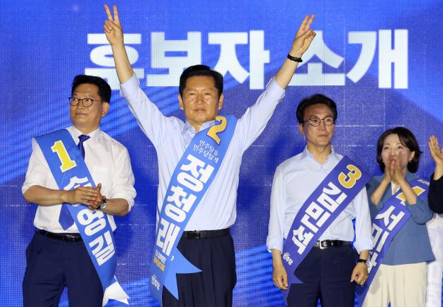 정청래, 부울경 순회 경선 김민석에 신승…與 대표 선거 안갯속
