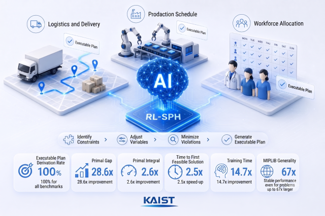 KAISTs AI builds workable schedules without optimization software