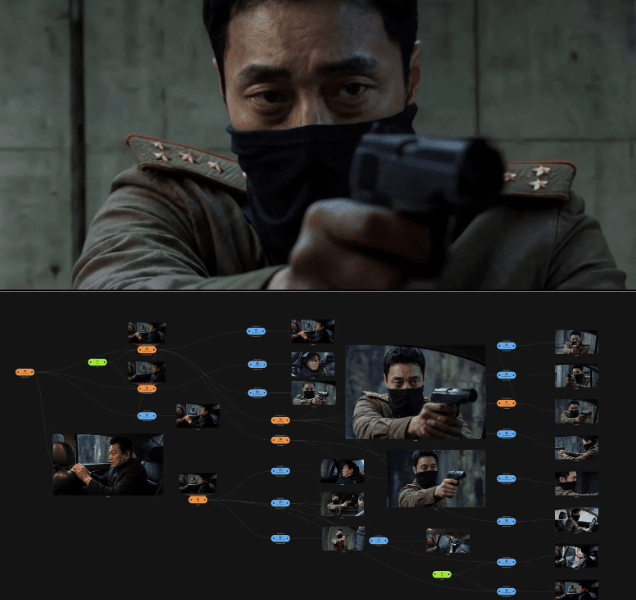 This photo provided by Morpheus Studios show the production sequence of Agent Kim Reactivated using their AICRON