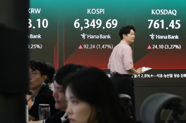 코스피 1%대 하락 전환…코스닥은 5% 급등세