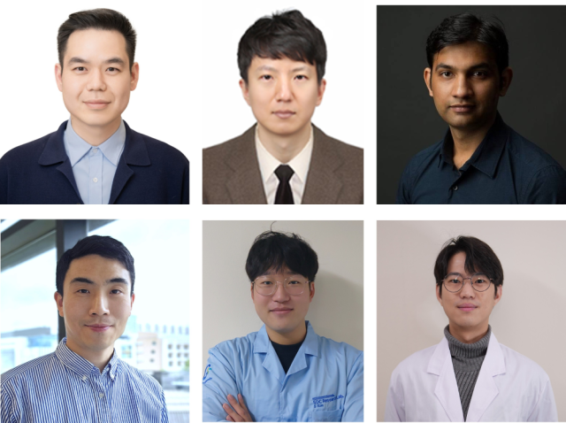 윗줄 왼쪽부터 유호천 한양대 교수 김영준 가천대 교수 아미트 란잔 트리베디 미국 일리노이대학교 시카고 교수 아랫줄 왼쪽부터 김창현 캐나다 오타와대학교 교수 한영민·유영우 한양대 박사과정생 사진한양대