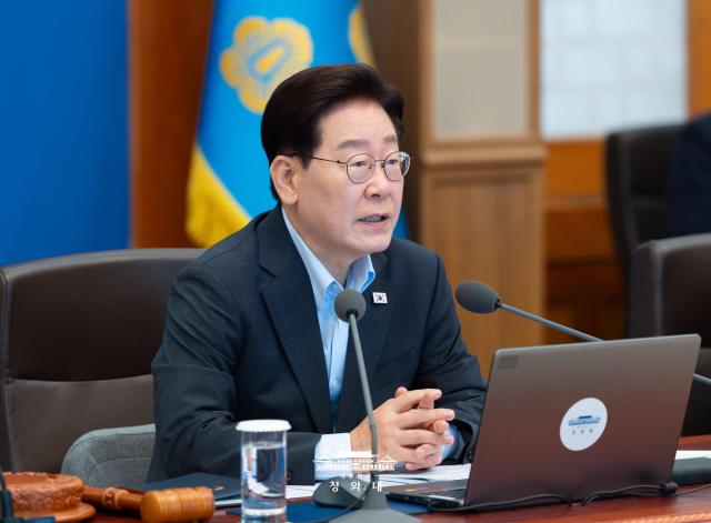 President Lee Jae Myung presides over a Cabinet meeting at Cheong Wa Dae in Seoul on Aug 4 2026 Courtesy of Cheong Wa Dae 