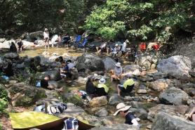 Summer visitors flock to Sanasa valley for relief from the heat