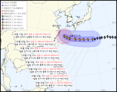 폭염 몰고 오는 13호 태풍 '돌핀'…이동 경로는?