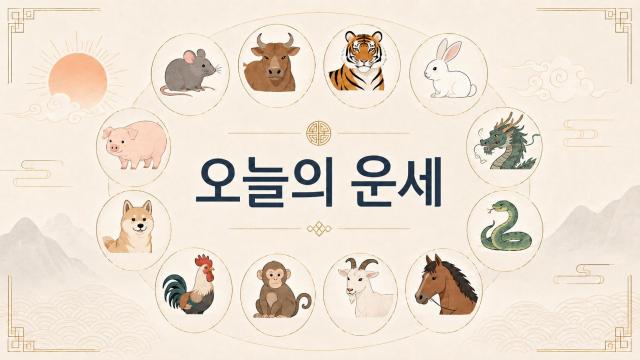 오늘의 띠별 운세 사진아주경제