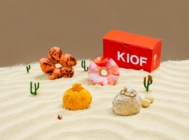 This photo provided by 8Ground show a example image of collaborative work between Im Donut x Kiss Of LIfe