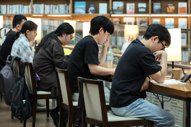 Students study at COEX Starfield Library July 16 2026 AJP Yoo Na-hyun