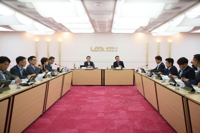 남양주시가 지난 7월 24일 시청 여유당에서 중점 추진사업 점검보고회를 진행했다 사진남양주시