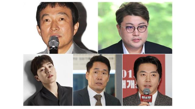 배우 이재룡 가수 김호중 배우 손승원 방송인 이창명 배우 권상우 사진연합뉴스