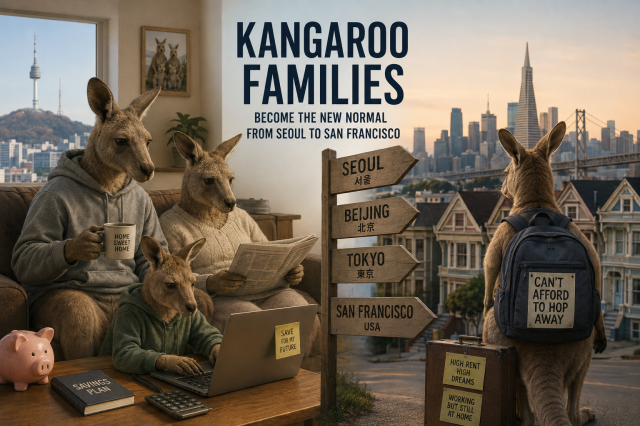 Kangaroo families become the new normal from Seoul to San Francisco