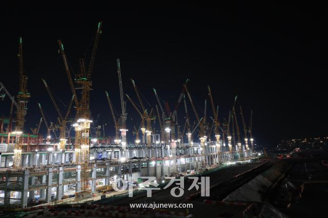 지난 6일 새벽 경기도 평택시 삼성전자 평택캠퍼스의 P5 공사현장 20260806