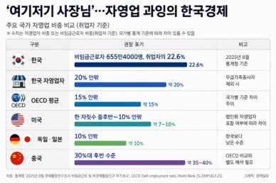 여기저기 사장님…자영업 과잉의 한국경제