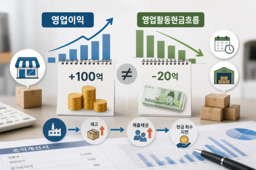 [아주 쉬운 재무제표] "흑자인데 왜 돈이 없지?"…영업이익과 현금흐름이 다른 이유