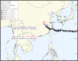 태풍 찬홈 일본→독도 간다…이동 경로 보니