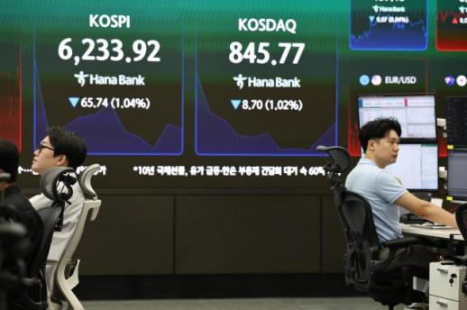 코스피 6200선에서 하락 출발…국제유가 급등·뉴욕증시 약세 영향 받나