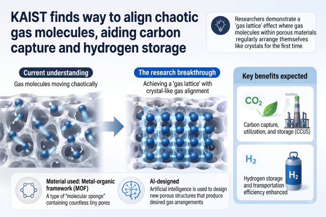 KAIST lines up gas atoms to pull gas mixtures apart