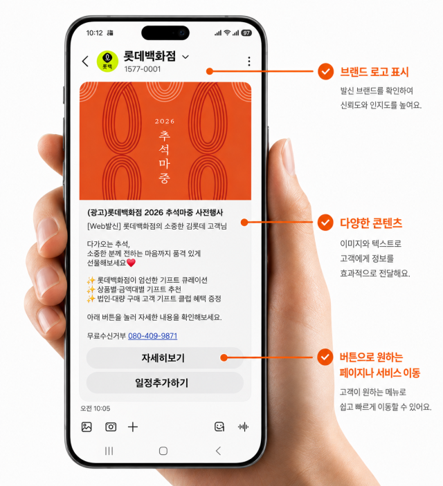 ロッテ百貨店、業界初の「RCS」全面導入…詐欺メール・スミッシングを遮断