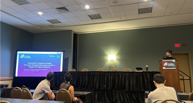 Cho Hyun-jun a masters student at Kookmin University presents a paper at the Design Automation Conference 2026 Courtesy of Kookmin University