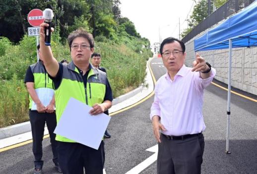 이현재 하남시장, 하남 대사골 6년 숙원 해결...새 진입로 11월 개통