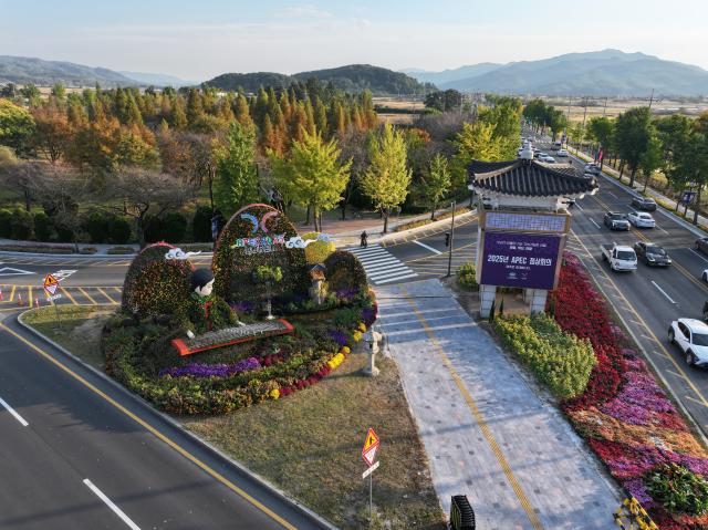 경주시 2025 APEC 정상회의를 빛낸 글로벌 가로경관 전경 사진경상북도