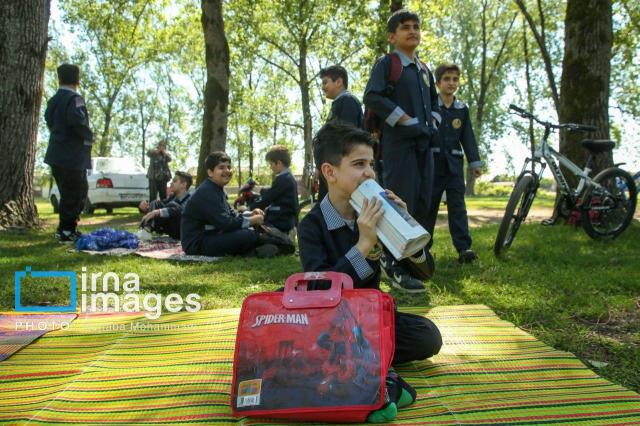 A schoolboy takes part in a field trip in Iran Courtesy of the Embassy of the Islamic Republic of Iran in Seoul
